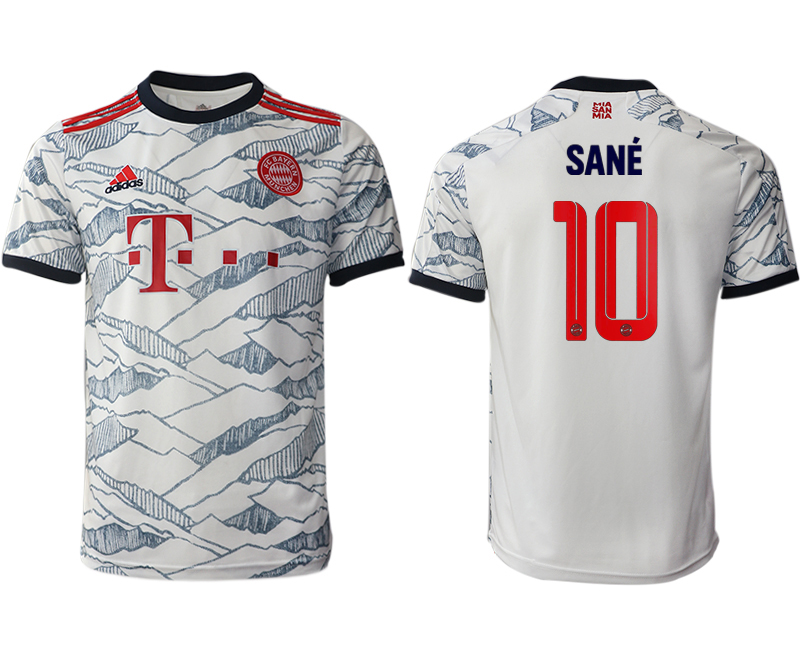 Cheap Men 2021-2022 Club Bayern Munich Second away aaa version white 10 Soccer Jersey